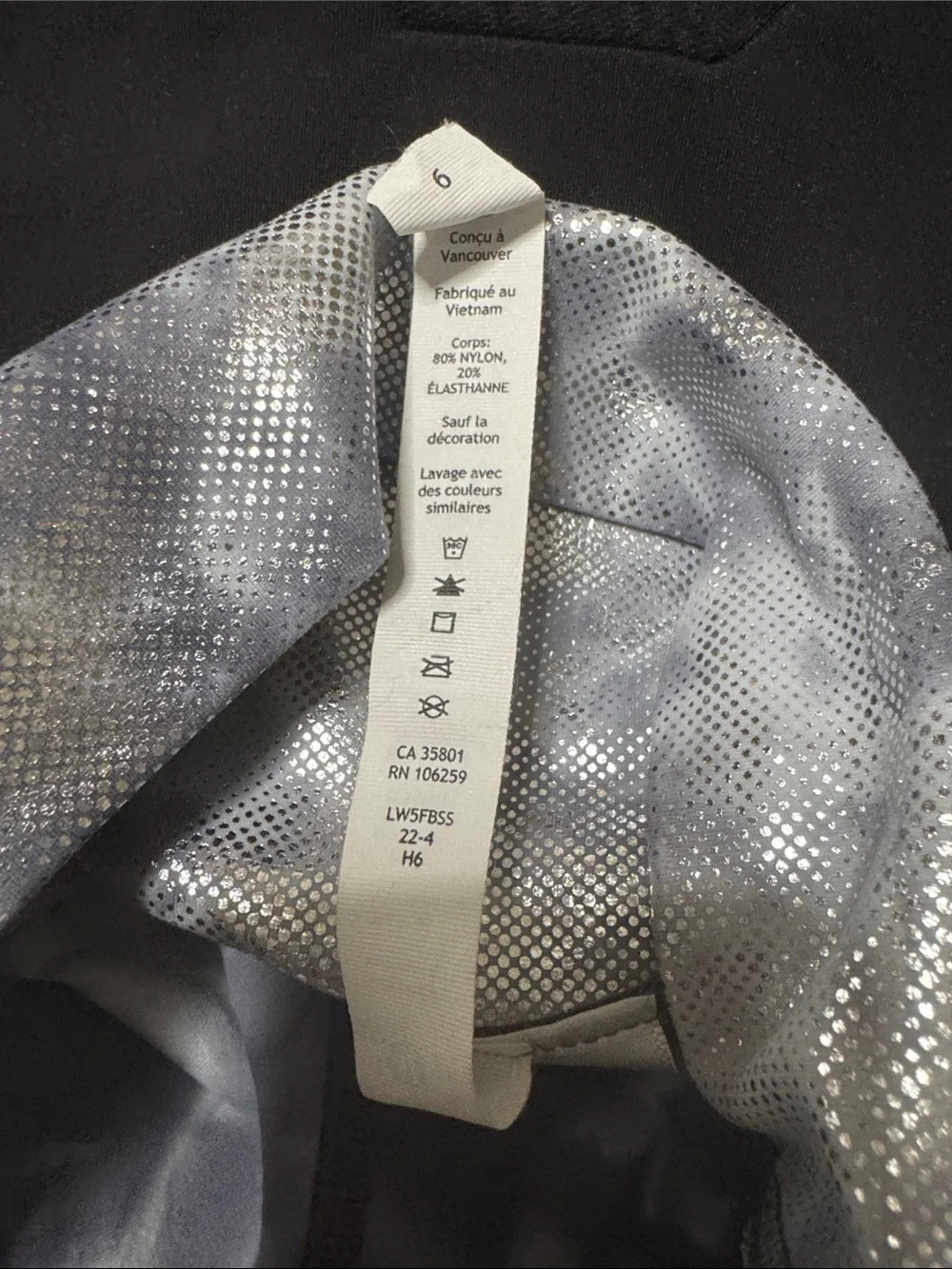 lululemon athletica Diamond Dye Pitch Grey Graphite Grey Foil High-Rise Align
